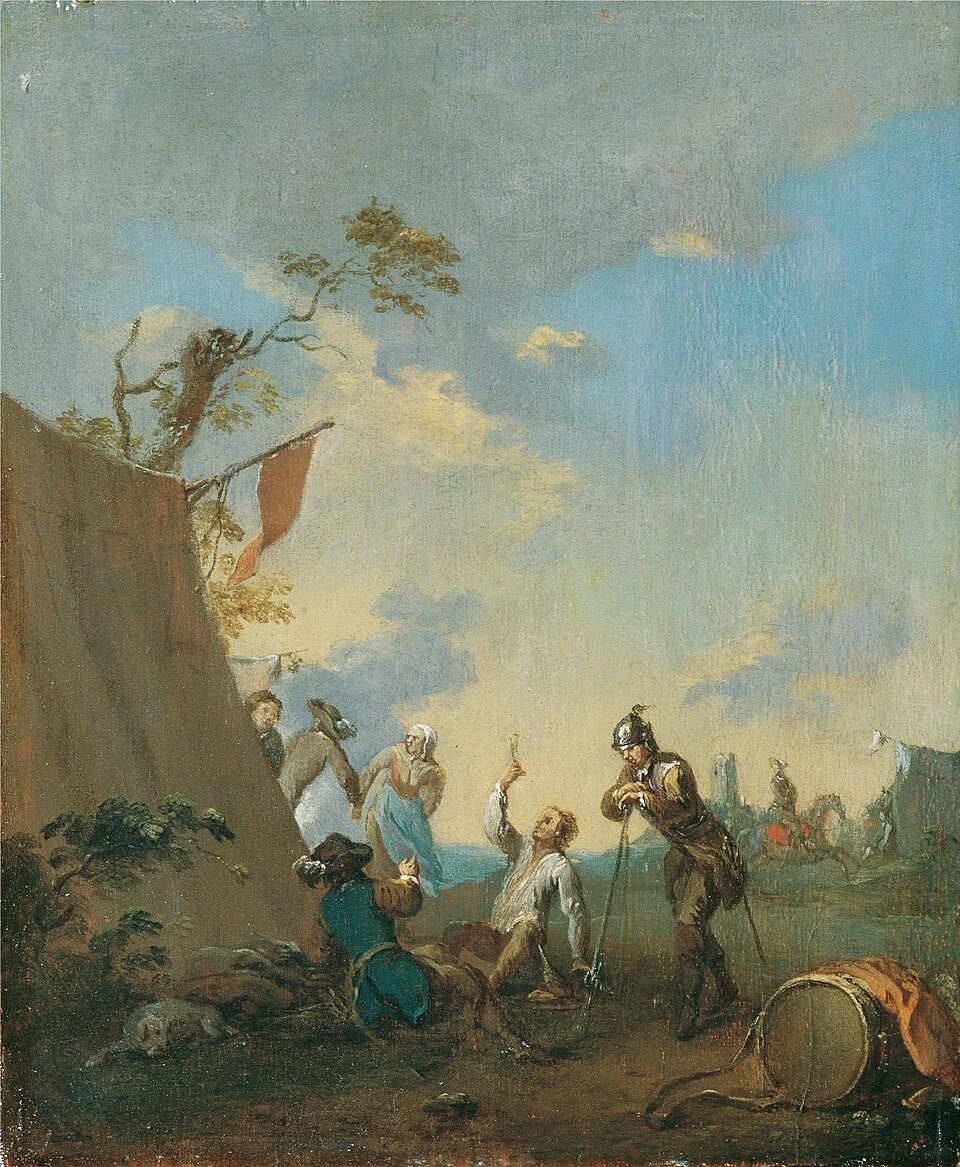 Soldati nel campo - Galleria austriaca Belvedere, Vienna